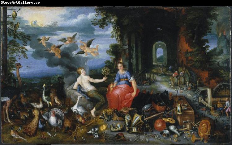 Frans Francken II Allegory of Air and Fire